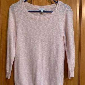 Pale PinkOld Navy Sweater 3/4 Sleeves